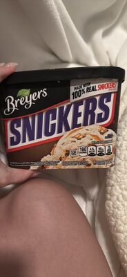 Snickers Vanilla Light Ice Cream With Snickers Pieces, Caramel Swirl And Chocolatey Coated Peanuts, Snickers