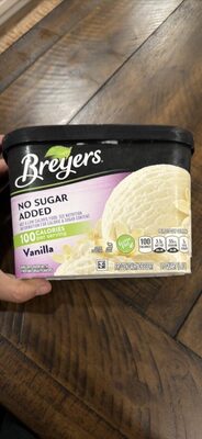 Vanilla Flavor No Sugar Added Frozen Dairy Dessert, Vanilla
