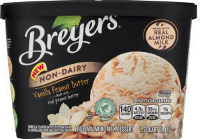 Vanilla Peanut Butter Swirl Vanilla Flavor And A Peanut Butter Swirl Non-Dairy Frozen Almond Milk Dessert, Vanilla Peanut Butter Swirl