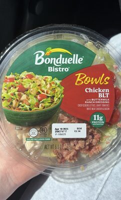 Ready Pac Foods Bistro Chicken Blt With Buttermilk Ranch Dressing, 6.1 Oz