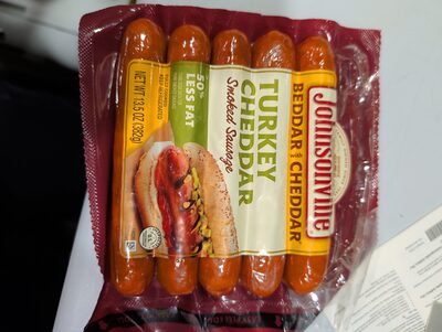 Turkey Cheddar Smoked Sausage, Turkey Cheddar