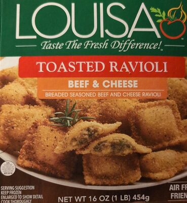 Breaded Seasoned Beef & Cheese Ravioli, Beef & Cheese