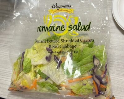 Romaine Lettuce, Shredded Carrots & Red Cabbage Salad, Romaine