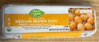 Cage Free Grade A Medium Brown Eggs