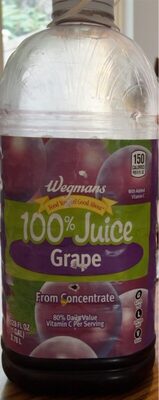 100% Grape Juice From Concentrate, Grape