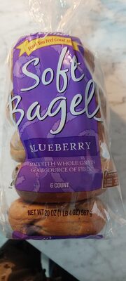 Blueberry Soft Bagels, Blueberry