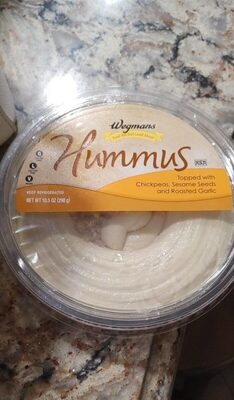 Topped With Chickpeas, Sesame Seeds And Roasted Garlic Hummus, Chickpeas, Sesame Seeds And Roasted Garlic