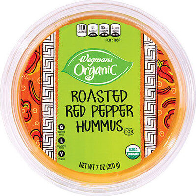 Roasted Red Pepper Hummus, Roasted Red Pepper