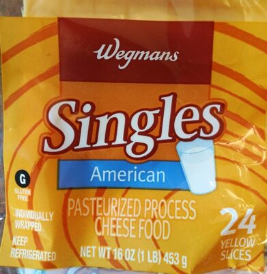 American Singles Pasteurized Process Cheese Food, American