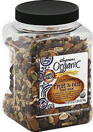 Wegmans, Organic Trail Mix, Chocolate, Fruit & Nut, Chocolate, Fruit & Nut