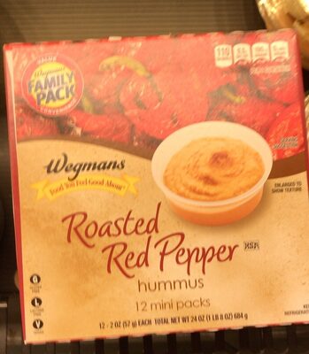 Roasted Red Pepper Hummus, Roasted Red Pepper