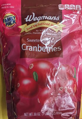 Wegmans, Food You Feel Good About, Sweetened Dried Cranberries
