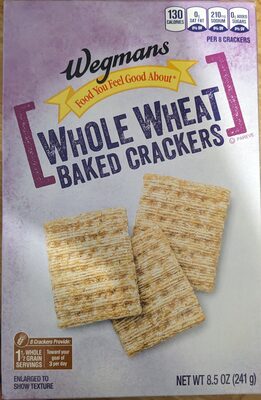 Wegmans, Whole Wheat Baked Crackers