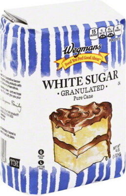 Pure Cane Granulated White Sugar, White
