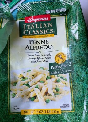 Penne Pasta In A Rich, Creamy Alfredo Sauce With Sweet Peas, Penne Alfredo