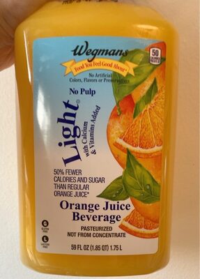 Light Orange Juice Beverage, Orange