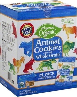 Wegmans, Organic, Animal Cookies Made With Whole Grain
