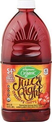 Flavored Juice Beverage Blend Of Apple, Grape & Cherry Juices From Concentrate, Cranberry Cherry