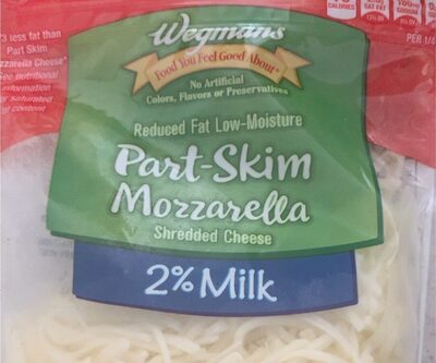Part-Skim Mozzarella Reduced Fat Low-Moisture Shredded Cheese, Part-Skim Mozzarella