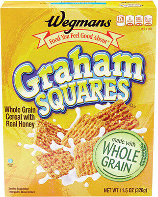Whole Grain Cereal With Real Honey Graham Squares, Real Honey