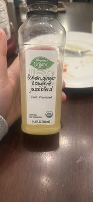 Lemon Ginger Cayenne Juice Blend, Lemon Ginger