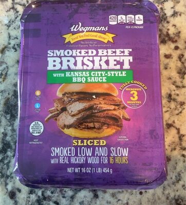 Smoked Sliced Beef Brisket With Kansas City-Style BBQ Sauce, Smoked With Kansas City-Style BBQ Sauce