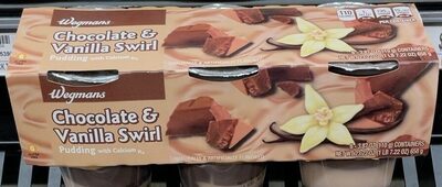 Chocolate & Vanilla Swirl Pudding With Calcium, Chocolate & Vanilla Swirl