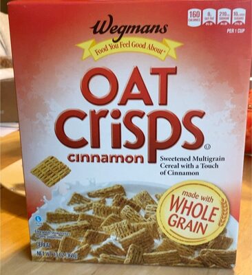 Cinnamon Oat Crisps Sweetened Multigrain Cereal With A Touch Of Cinnamon, Cinnamon Oat Crisps