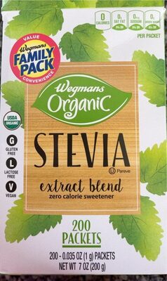 Stevia Zero Calorie Sweetener Extract Blend