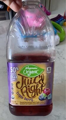 Juic'D Right, Triple Berry Flavored Juice Beverage Blend Of Apple, Blueberry, Blackberry And Raspberry Juices From Concentrate, Triple Berry