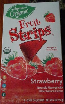 Strawberry Flavored Fruit Strips, Strawberry
