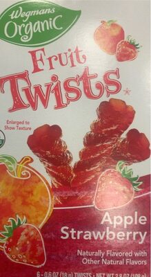 Apple Strawberry Fruit Twists, Apple Strawberry