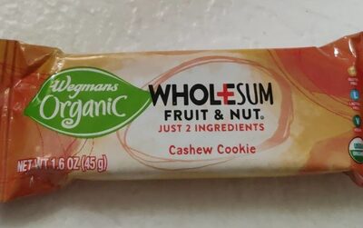 Cashew Cookie Wholesum Fruit & Nut Bar, Cashew Cookie