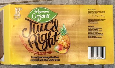 Juic'D Right, Mango Pineapple Passionfruit Flavored Juice Beverage Blend, Mango Pineapple Passionfruit