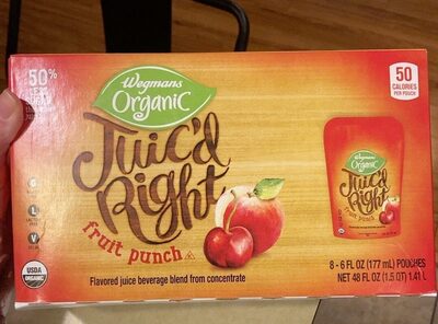 Fruit Punch Flavored Juic'D Right, Fruit Punch