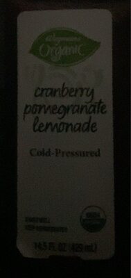 Organic Cranberry Pomegranate Lemonade, Cranberry Pomegranate