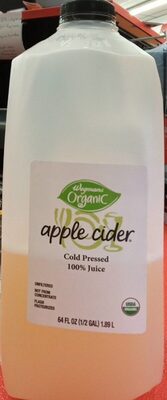Apple Cider Cold Pressed 100% Juice, Apple Cider