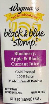 Blueberry, Apple, Black & Blue Stomp Currant Juice, Blueberry, Apple & Black