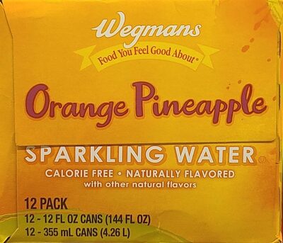 Orange Pineapple Flavored Sparkling Water, Orange Pineapple