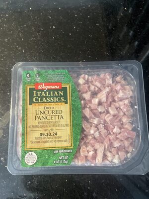 Uncured Diced Pancetta, Uncured