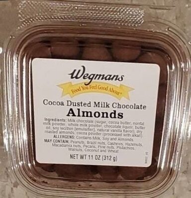 Cocoa Dusted Milk Chocolate Almonds, Milk Chocolate