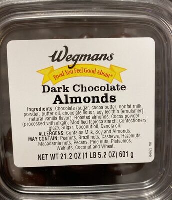 Dark Chocolate Almonds, Dark Chocolate