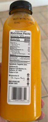 100% Juice Tangerine, Tangerine