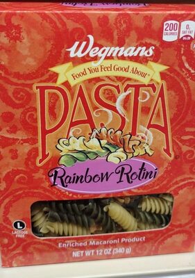 Rainbow Rotini Pasta, Rainbow Rotini