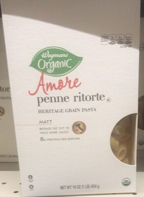 Amore, Heritage Grain Pasta, Penne Ritorte