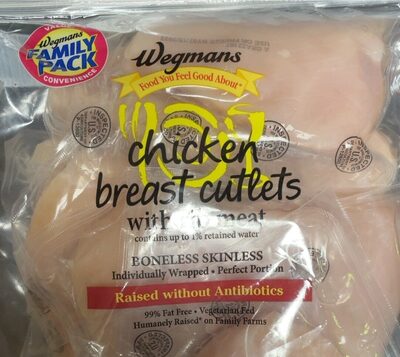 Boneless Skinless Chicken Breast Cutlets With Rib Meat
