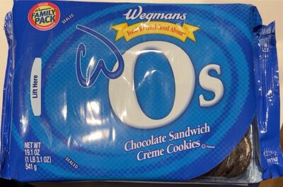 Chocolate Wos Sandwich Creme Cookies, Chocolate