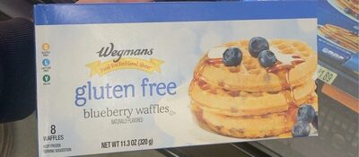 Blueberry Flavored Gluten Free Waffles, Blueberry