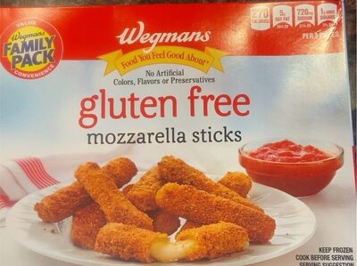 Mozzarella Gluten Free Sticks, Mozzarella