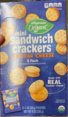 Cheddar Cheese Mini Sandwich Crackers, Cheddar Cheese